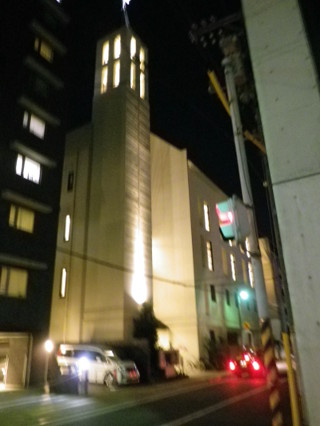 広島流川教会夜景